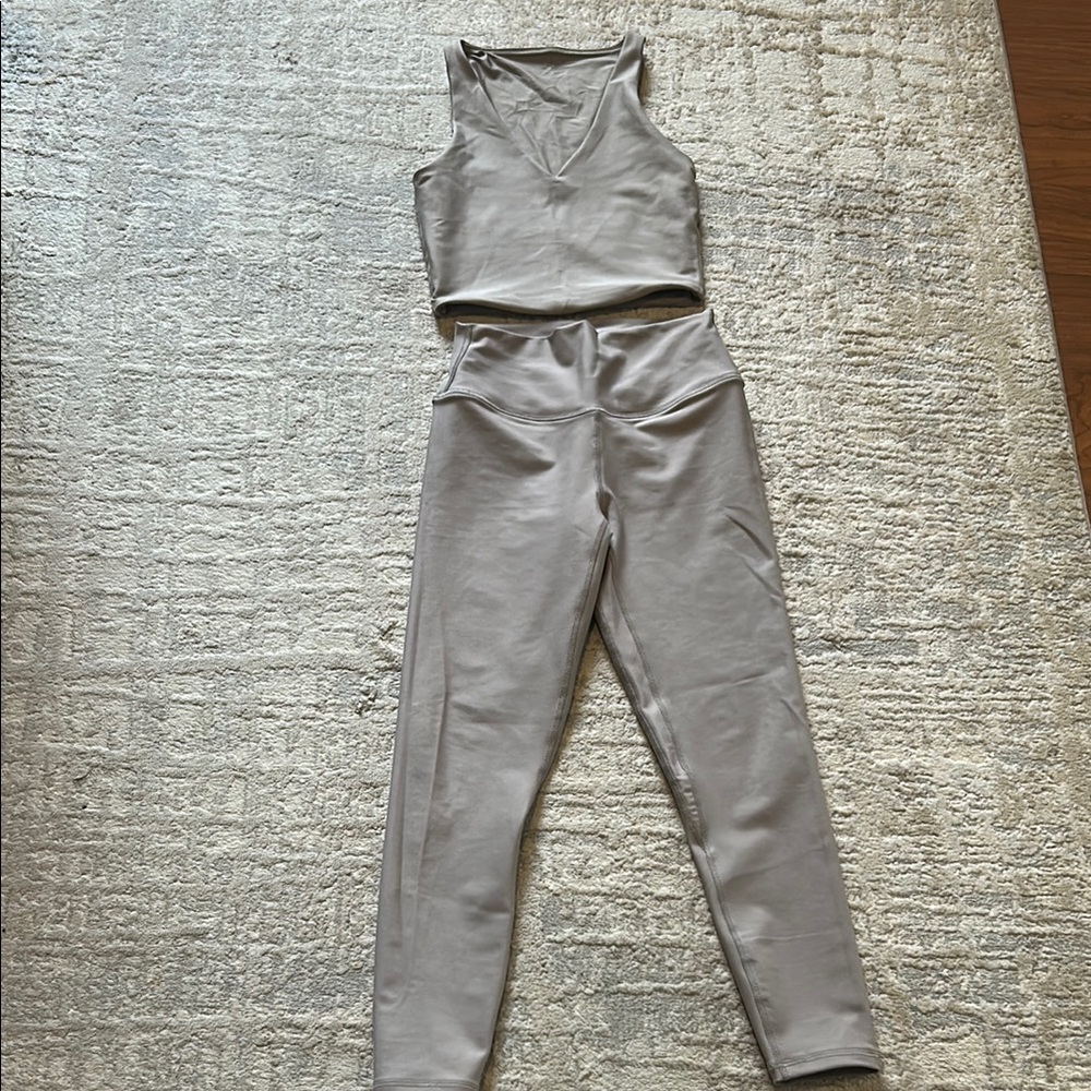 Gray Women's active wear set